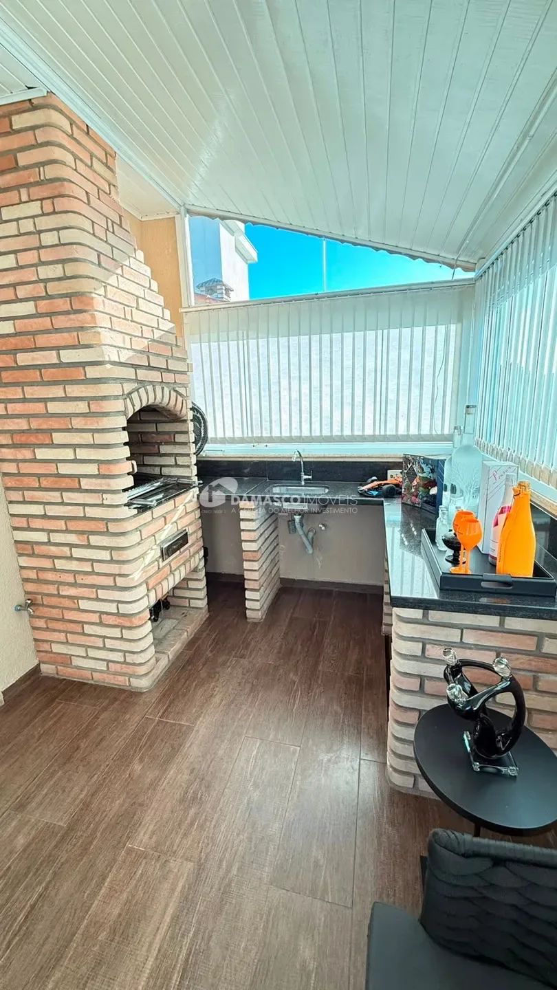 Cobertura com churrasqueira à venda no Nova Gerty | 134m² | 2 dormitórios | 1 suíte | São Caetano do Sul