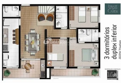 Cobertura à venda 3 Quartos, 1 Suite, 3 Vagas, Santa Maria, São Caetano do Sul - SP 