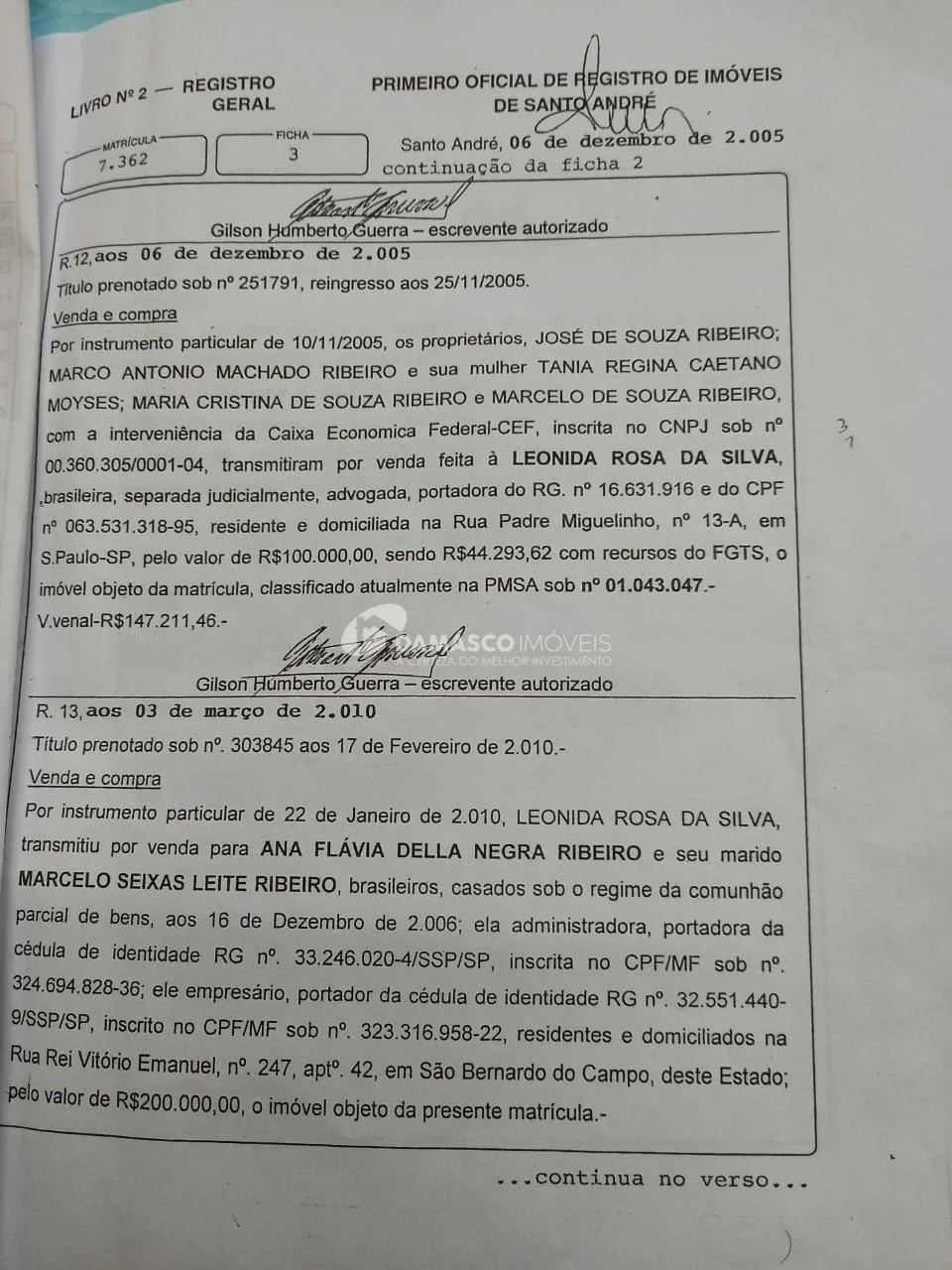 Sobrado à venda 3 Quartos, 1 Suite, 2 Vagas, 209M², Campestre, Santo André - SP