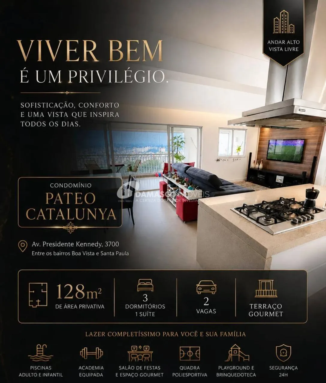 Apartamento à Venda no Boa Vista, São Caetano do Sul | 3 Dormitórios | 1 Suíte | 2 Vagas