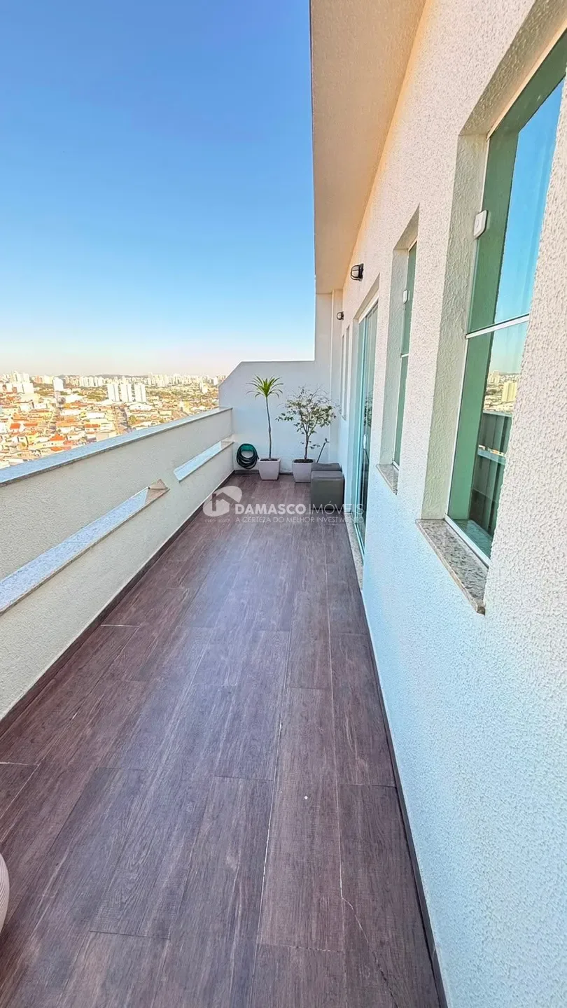 Cobertura com churrasqueira à venda no Nova Gerty | 134m² | 2 dormitórios | 1 suíte | São Caetano do Sul