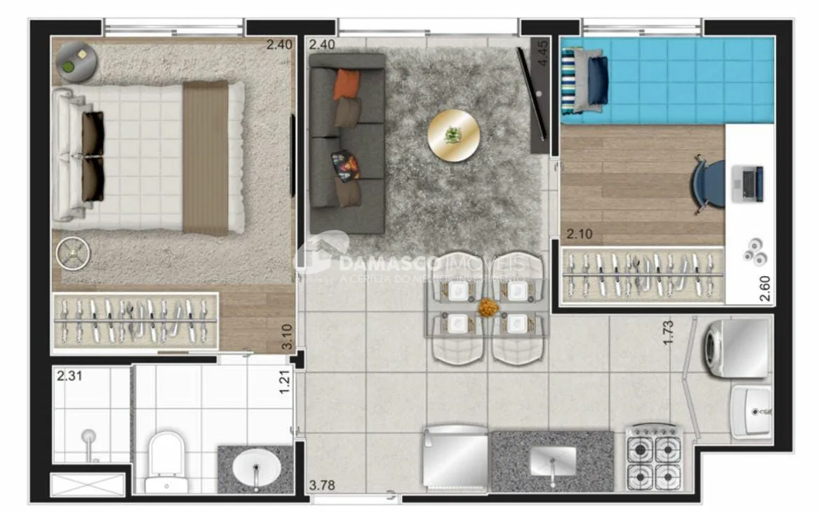 Apartamento à venda 2 Quartos, 1 Vaga, 34M², Cambuci, São Paulo - SP 