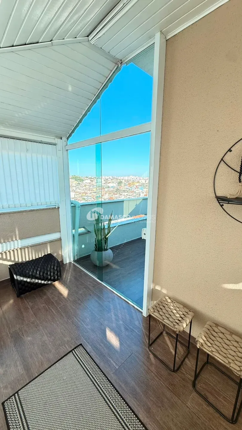 Cobertura com churrasqueira à venda no Nova Gerty | 134m² | 2 dormitórios | 1 suíte | São Caetano do Sul