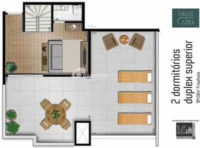 Cobertura à venda 2 Quartos, 1 Suite, 3 Vagas, Santa Maria, São Caetano do Sul - SP 