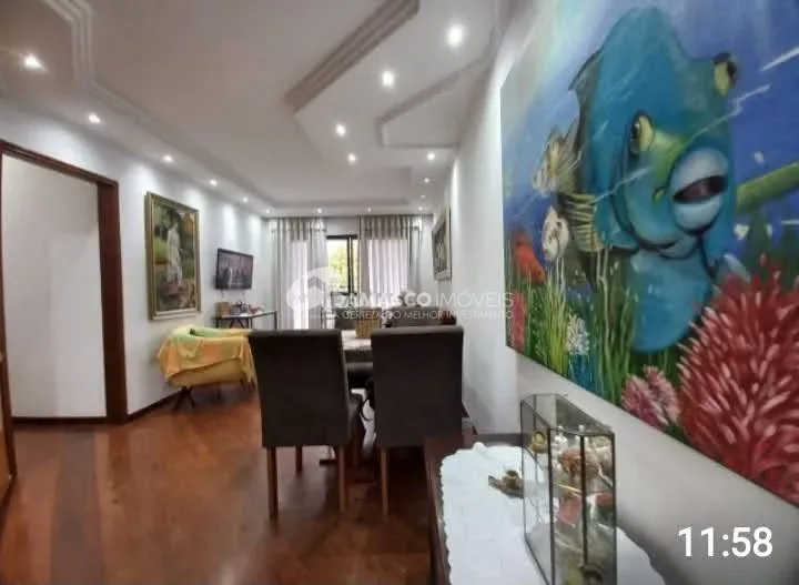 Apartamento com quintal coberto com área total de 137,76m²  à venda, Osvaldo Cruz, São Caetano do Sul, SP