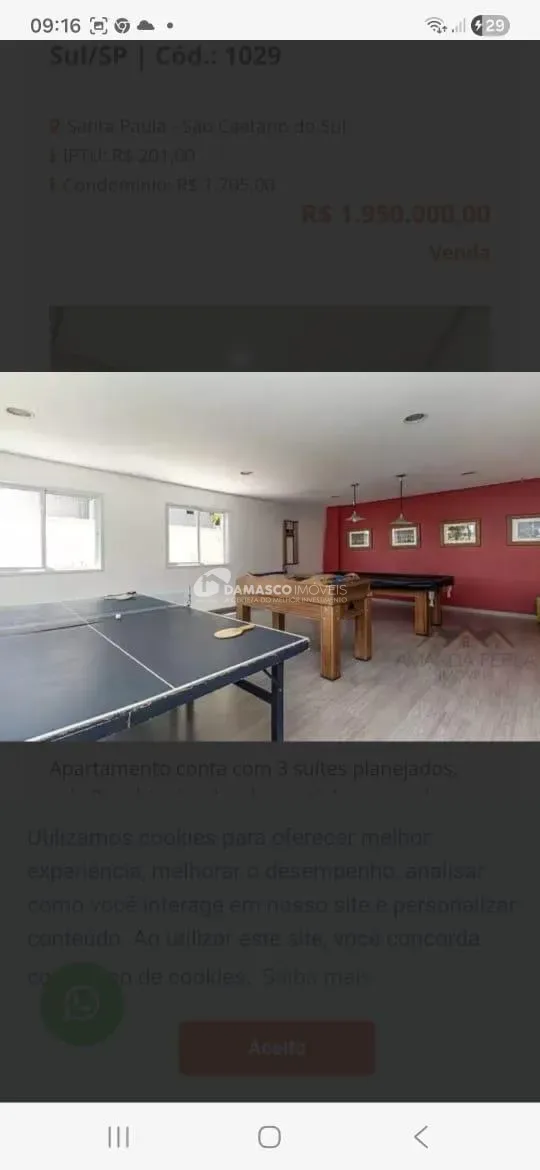 Apartamento à venda, Santa Paula, São Caetano do Sul, SP