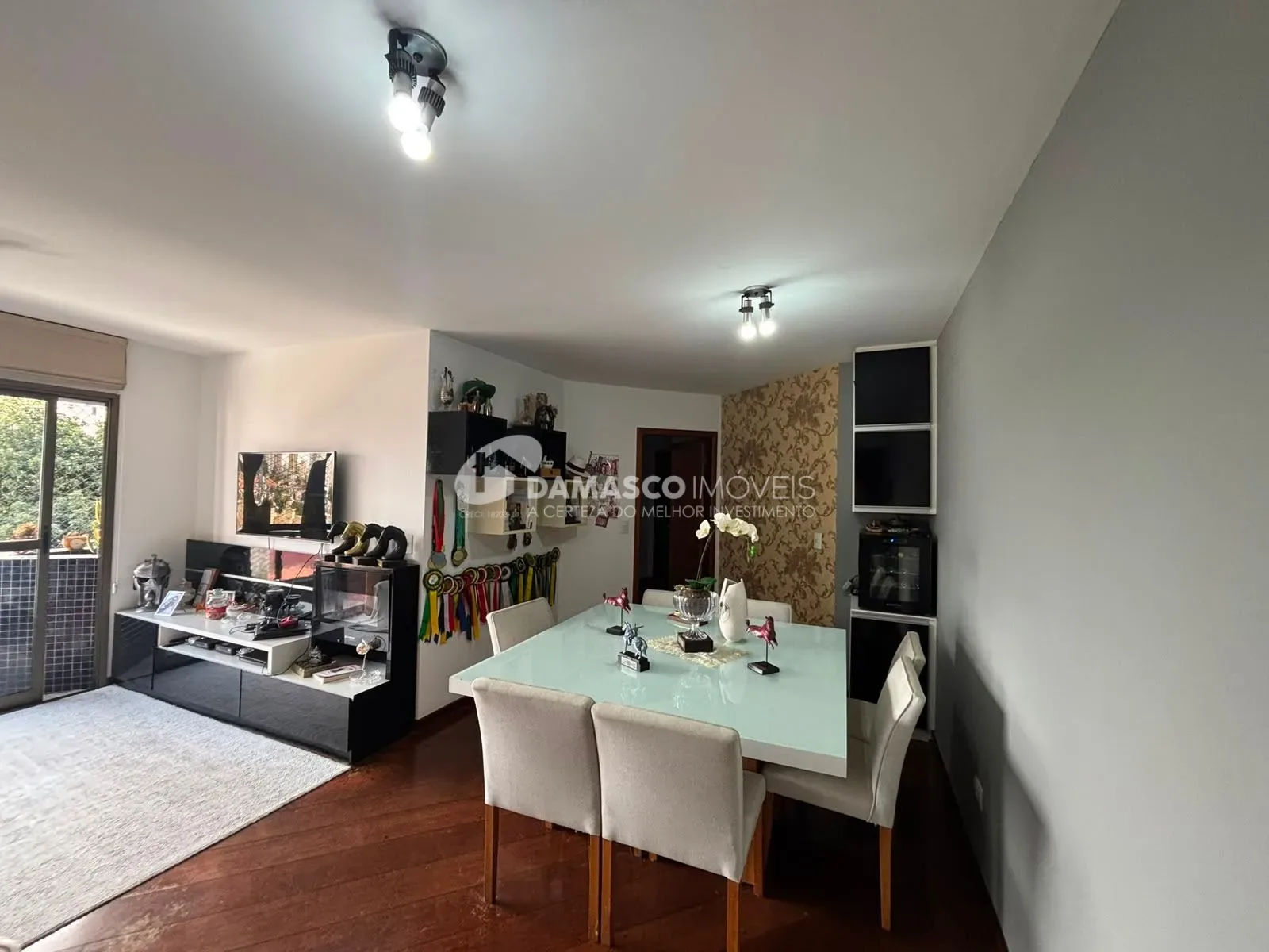 Apartamento para locação com 120 m² de área útil, mobiliado, com 3 quartos, Bairro Barcelona, São Caetano do Sul